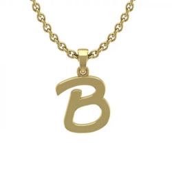 Zawieszka złota litera B