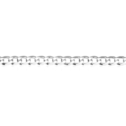 Łańcuszek srebrny - pancerka 55 cm