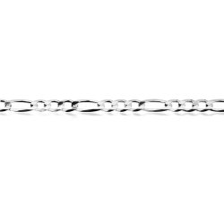 Łańcuszek srebrny - figaro 55 cm