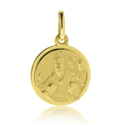 Medalik złoty z wizerunkiem Św. Jana Pawła II