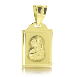 Medalik złoty Matka Boska z Dzieciątkiem