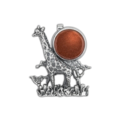 Zawieszka srebrna Żyrafa/Safari